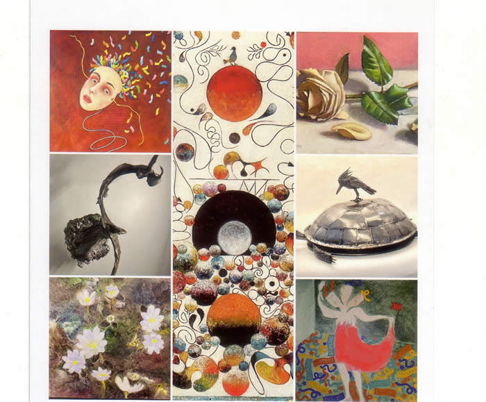 art exhibited at the Blue Streak Gallery show