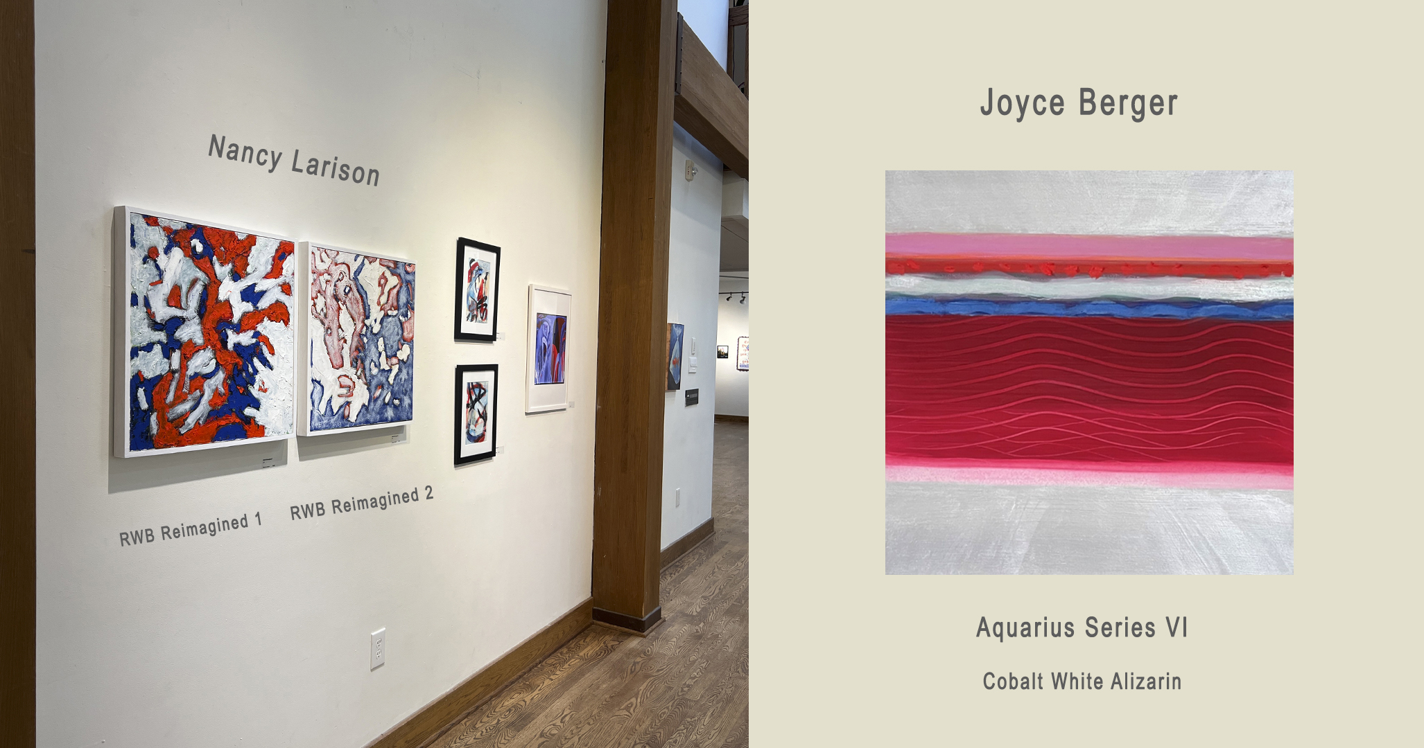 Nancy Larison and Joyce Berger show