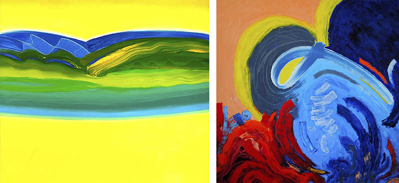 Nancy Larison and Joyce Berger art